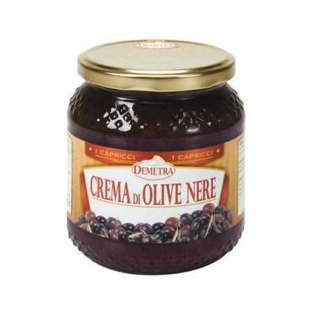 CREMA DI OLIVE NERE DEMETRA VASO ML.580